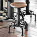Foskey Antique Black Counter Ht. Chair (2/CTN) - Dream Home Furniture & Mattress (Waite Park, MN)