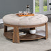 GUIS Round Coffee Table, Beige - Dream Home Furniture & Mattress (Waite Park, MN)