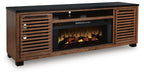 Kallari 84" TV Stand with Electric Fireplace - Dream Home Furniture & Mattress (Waite Park, MN)