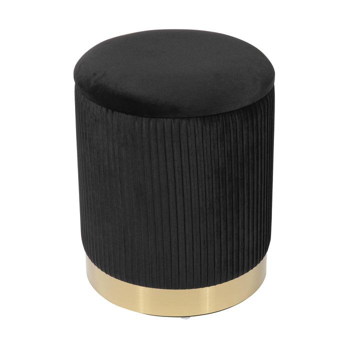 Zoe Cream Storage Ottoman