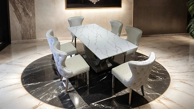 Portanova 7 Pc Dining Table Set - Dream Home Furniture & Mattress (Waite Park, MN)
