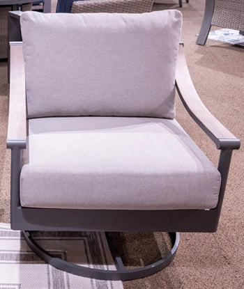 Ocean Beach Outdoor Swivel Lounge with Cushion - Dream Home Furniture & Mattress (Waite Park, MN)