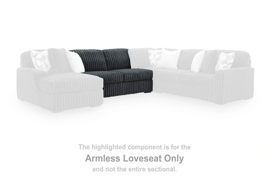 Midnight-Madness Sectional with Chaise - Dream Home Furniture & Mattress (Waite Park, MN)