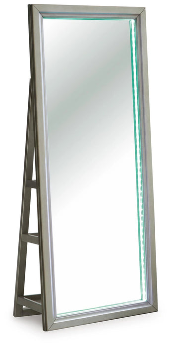 Evesen Floor Standing Mirror/Storage - Dream Home Furniture & Mattress (Waite Park, MN)