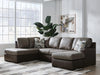 Castille Way Sleeper Sectional with Chaise - Dream Home Furniture & Mattress (Waite Park, MN)