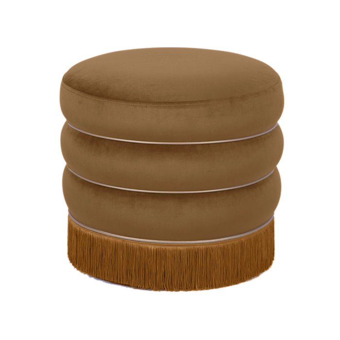 Lakka Performance Velvet Ottoman