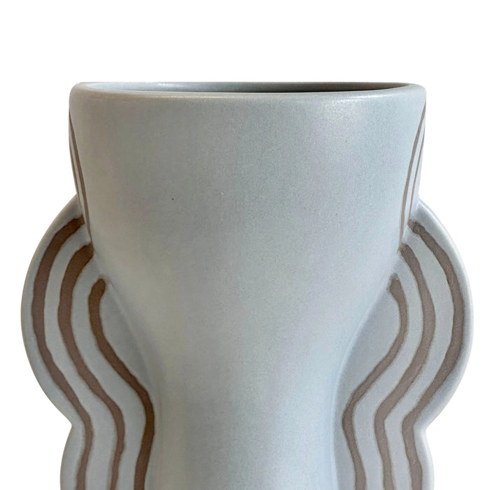 Ceramic Line Art Vase