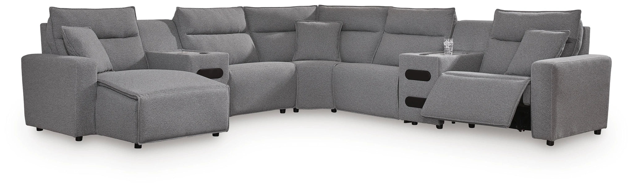 Modmax Power Reclining Sectional with Chaise - Dream Home Furniture & Mattress (Waite Park, MN)