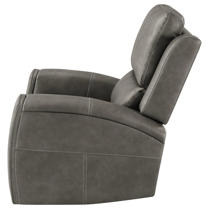 Brickston Triple Power Swivel Glider Recliner - Dream Home Furniture & Mattress (Waite Park, MN)