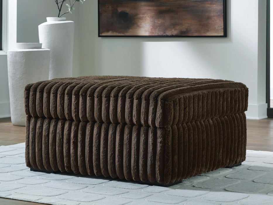 Midnight-Madness Oversized Accent Ottoman - Dream Home Furniture & Mattress (Waite Park, MN)