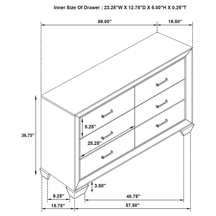 Kauffman Dresser - Dream Home Furniture & Mattress (Waite Park, MN)