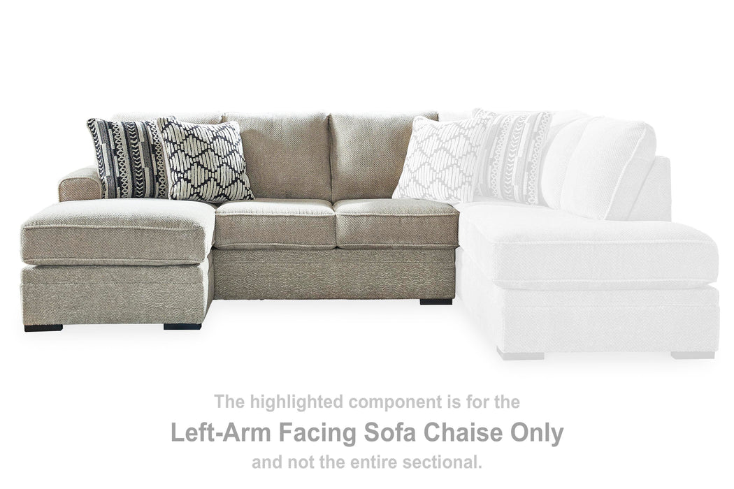 Calnita Sectional with Chaise - Dream Home Furniture & Mattress (Waite Park, MN)