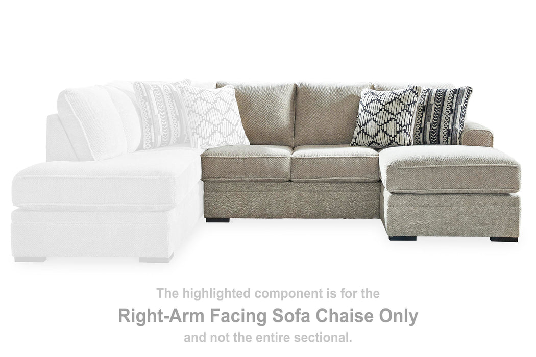 Calnita Sectional with Chaise - Dream Home Furniture & Mattress (Waite Park, MN)