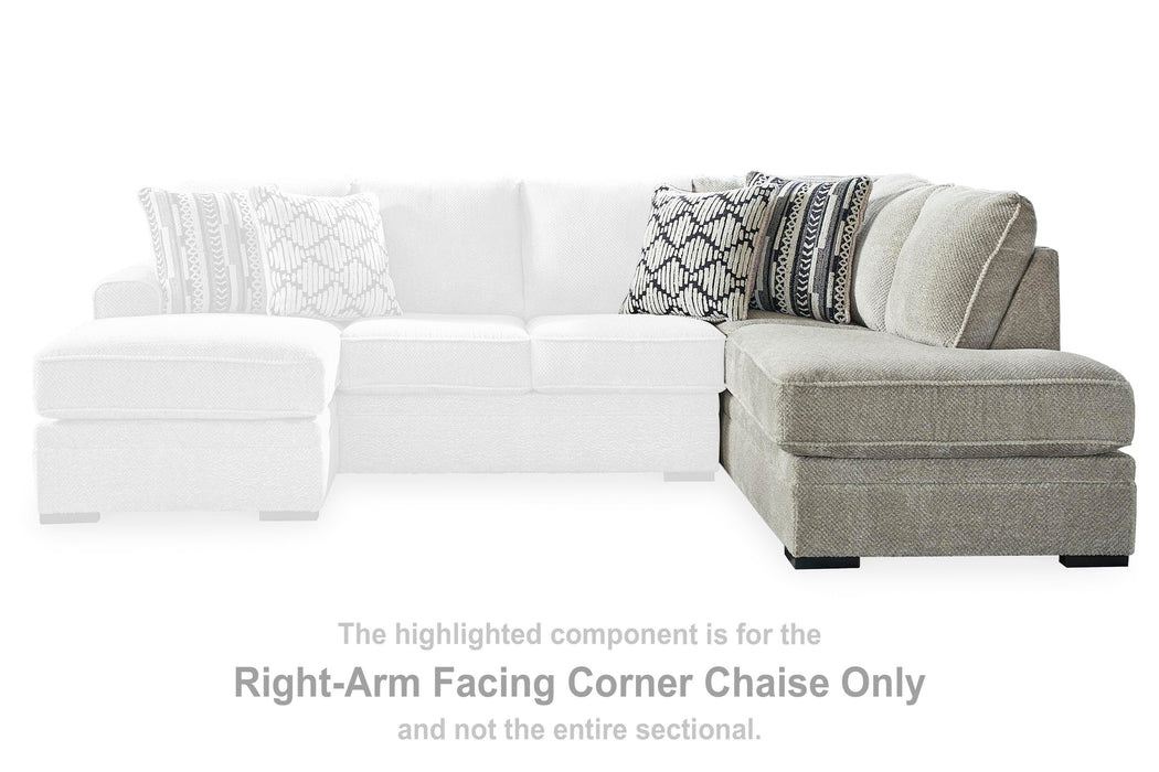 Calnita Sectional with Chaise - Dream Home Furniture & Mattress (Waite Park, MN)