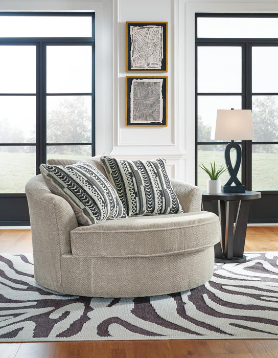 Calnita Oversized Swivel Accent Chair - Dream Home Furniture & Mattress (Waite Park, MN)