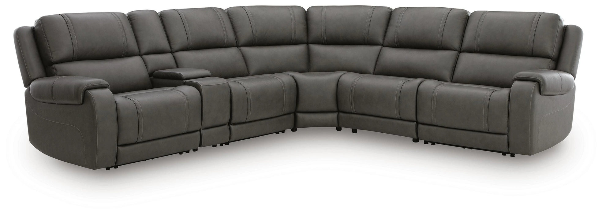 5Z - Pittson Power Reclining Sectional - Dream Home Furniture & Mattress (Waite Park, MN)