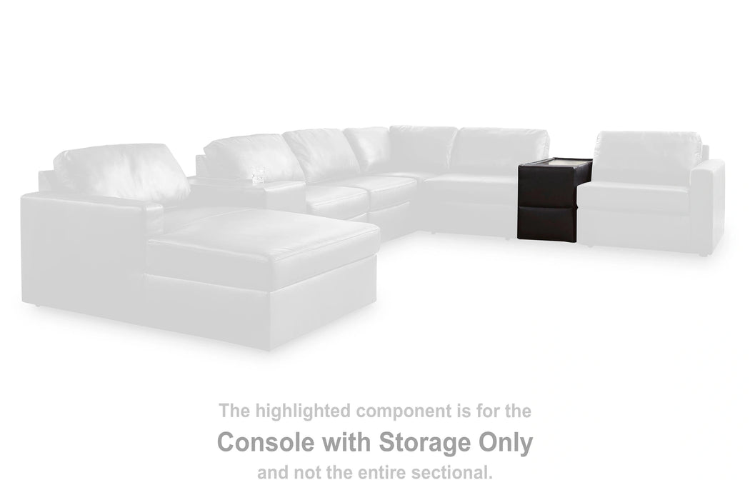 Modmax II Sectional with Chaise and Storage Consoles - Dream Home Furniture & Mattress (Waite Park, MN)