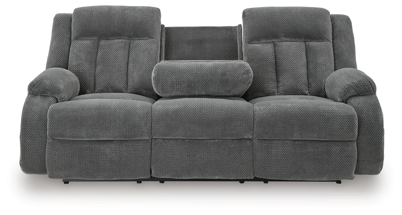 Observation Power Reclining Sofa with Drop Down Table - Dream Home Furniture & Mattress (Waite Park, MN)