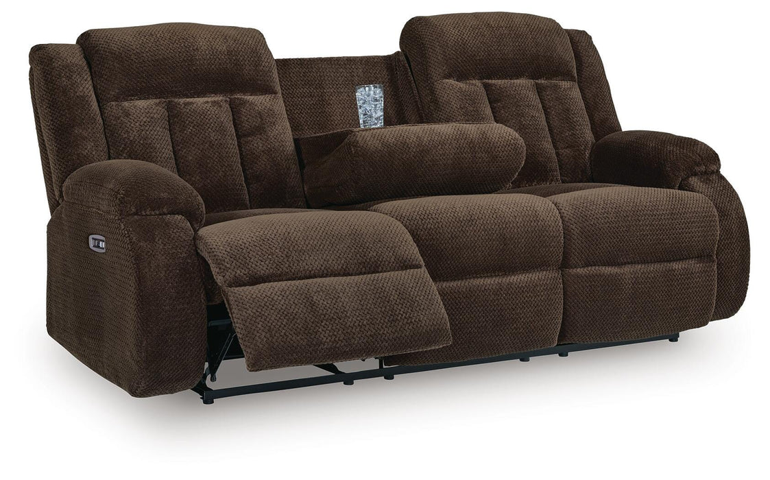 Observation Power Reclining Sofa with Drop Down Table - Dream Home Furniture & Mattress (Waite Park, MN)