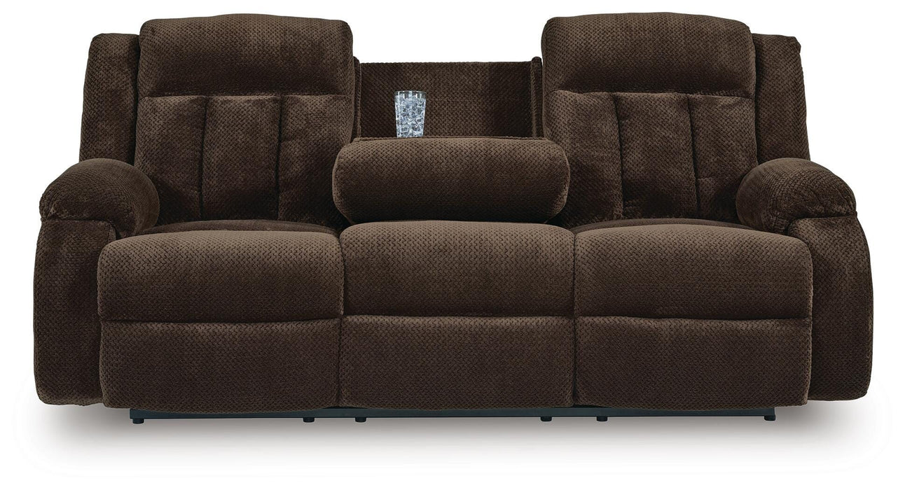 Observation Power Reclining Sofa with Drop Down Table - Dream Home Furniture & Mattress (Waite Park, MN)