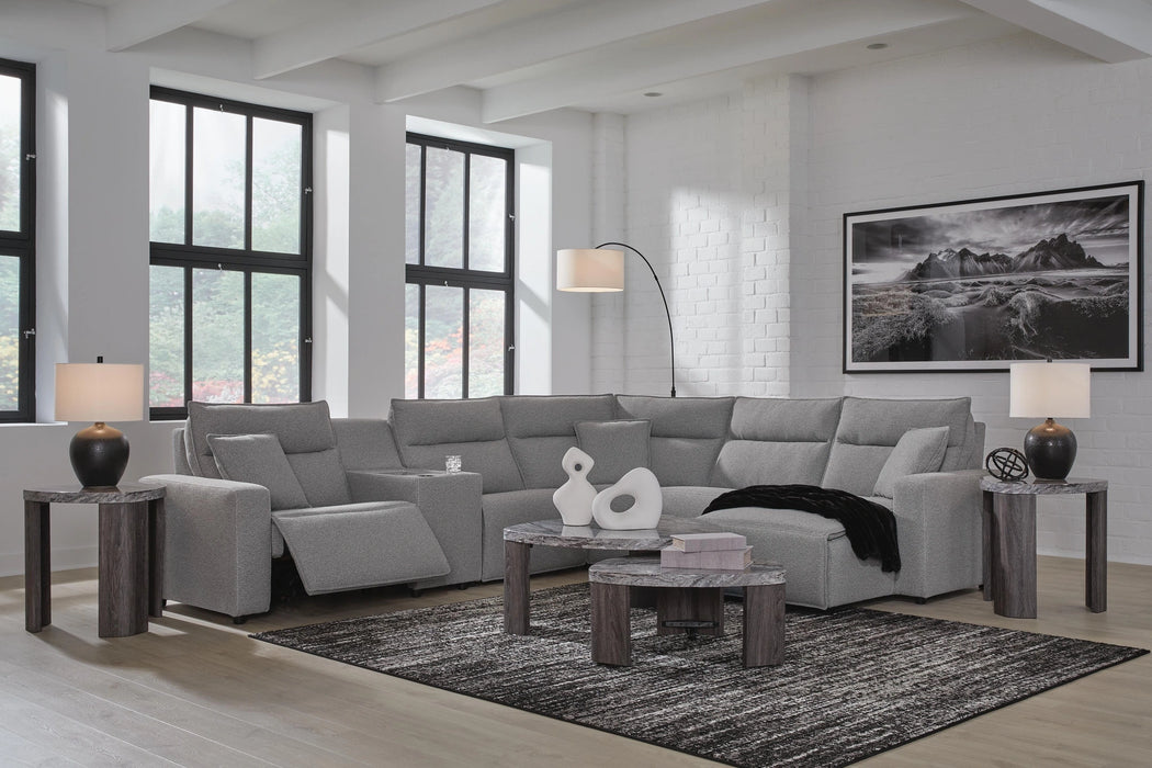 Modmax Power Reclining Sectional with Chaise - Dream Home Furniture & Mattress (Waite Park, MN)