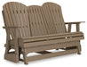 Hyland wave Outdoor Glider Loveseat - Dream Home Furniture & Mattress (Waite Park, MN)