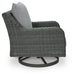 Elite Park Outdoor Swivel Lounge with Cushion - Dream Home Furniture & Mattress (Waite Park, MN)