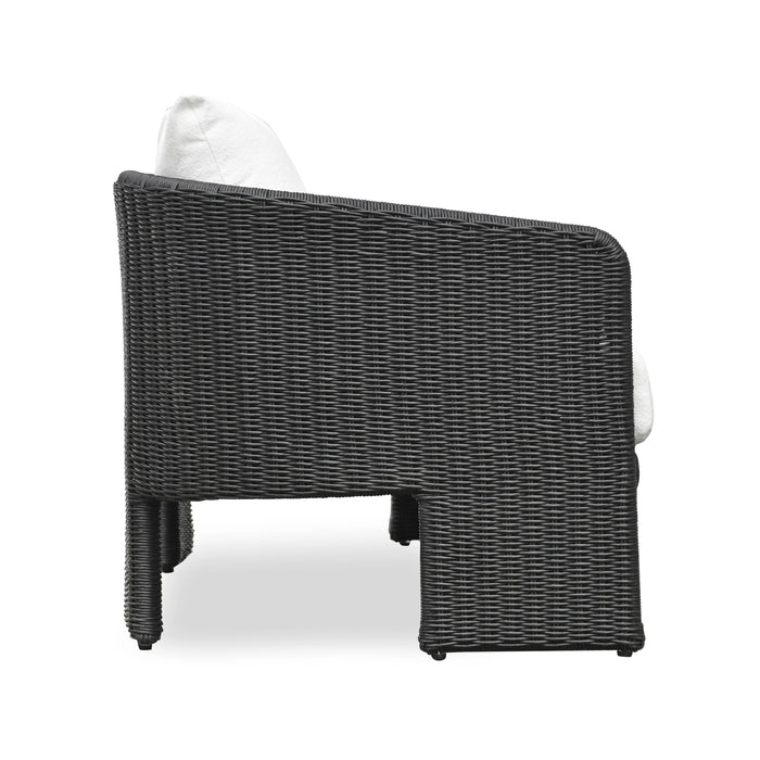 Alexa 80" Rattan Performance Fabric Outdoor Sofa