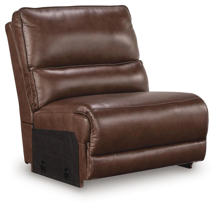 DeepWakes Reclining Sectional with Storage Console - Dream Home Furniture & Mattress (Waite Park, MN)
