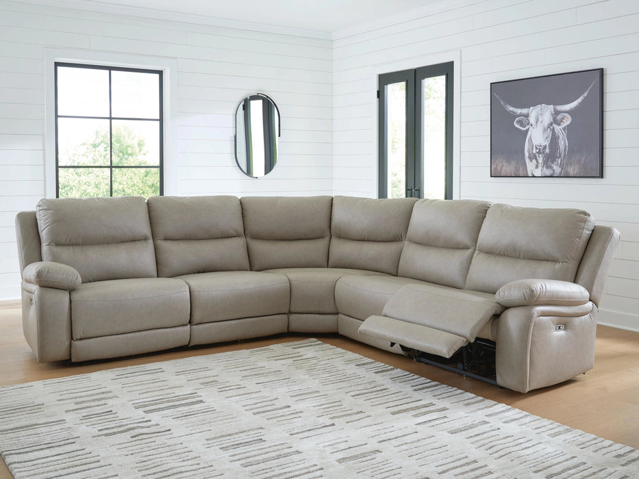 Narwhal Place Power Reclining Sectional - Dream Home Furniture & Mattress (Waite Park, MN)