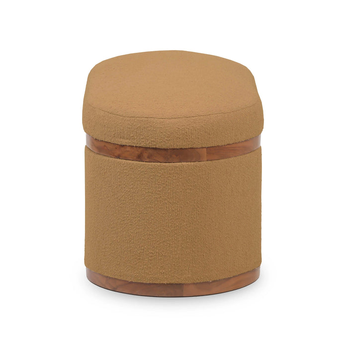 Olivier Oval Storage Ottoman