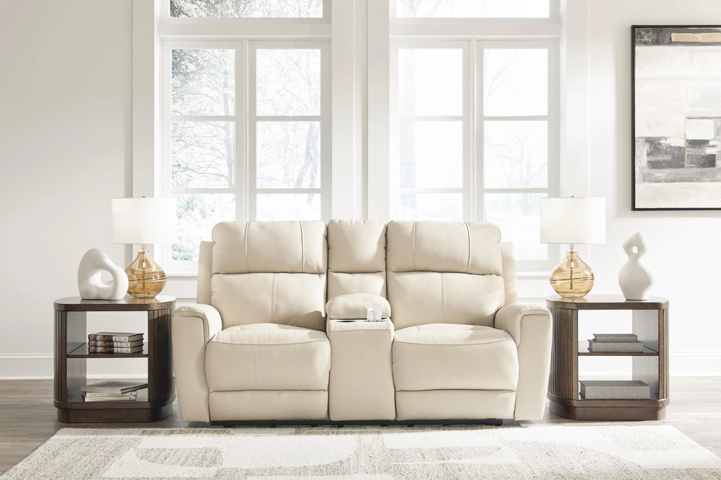 Dahlmoore Power Reclining Loveseat with Console - Dream Home Furniture & Mattress (Waite Park, MN)