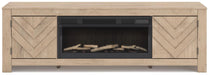 Cayboni 71" TV Stand with Electric Fireplace - Dream Home Furniture & Mattress (Waite Park, MN)