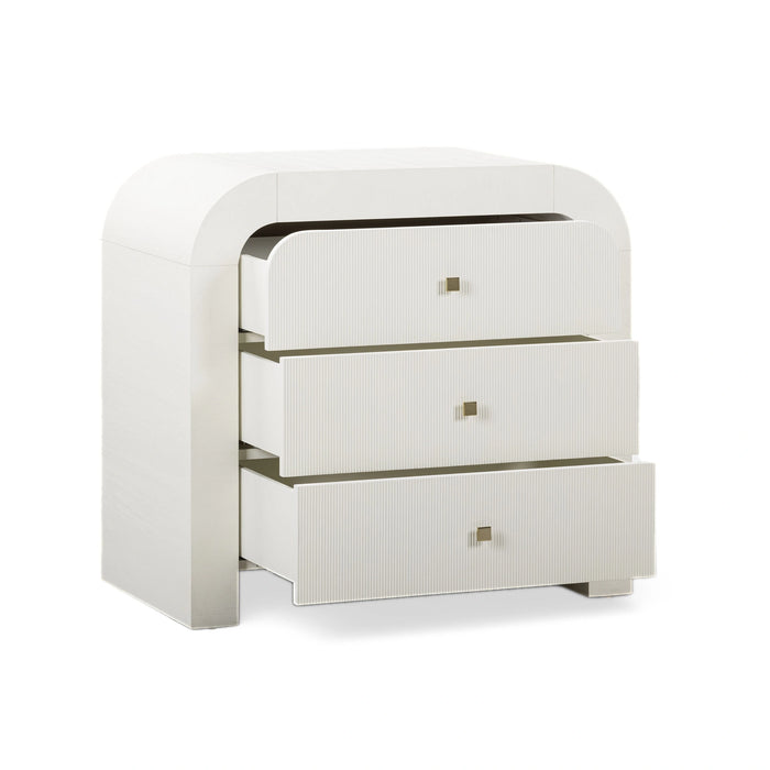 Hump 38" Arched 3-Drawer Bedside Chest