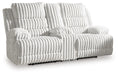 Rhines Falls Power Reclining Loveseat with Console - Dream Home Furniture & Mattress (Waite Park, MN)