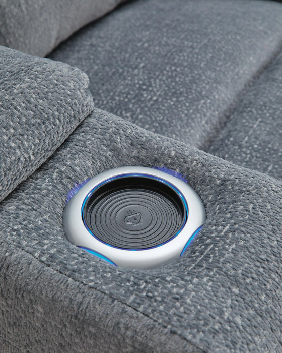 Studio Cave Power Reclining Sofa - Dream Home Furniture & Mattress (Waite Park, MN)