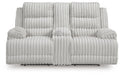 Rhines Falls Power Reclining Loveseat with Console - Dream Home Furniture & Mattress (Waite Park, MN)