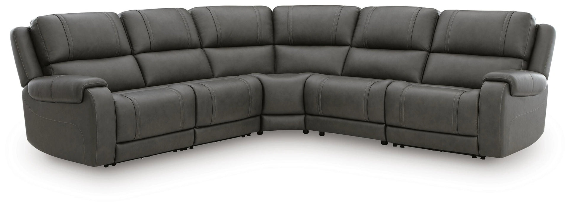5Z - Pittson Power Reclining Sectional - Dream Home Furniture & Mattress (Waite Park, MN)