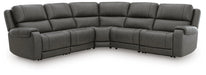 5Z - Pittson Power Reclining Sectional - Dream Home Furniture & Mattress (Waite Park, MN)