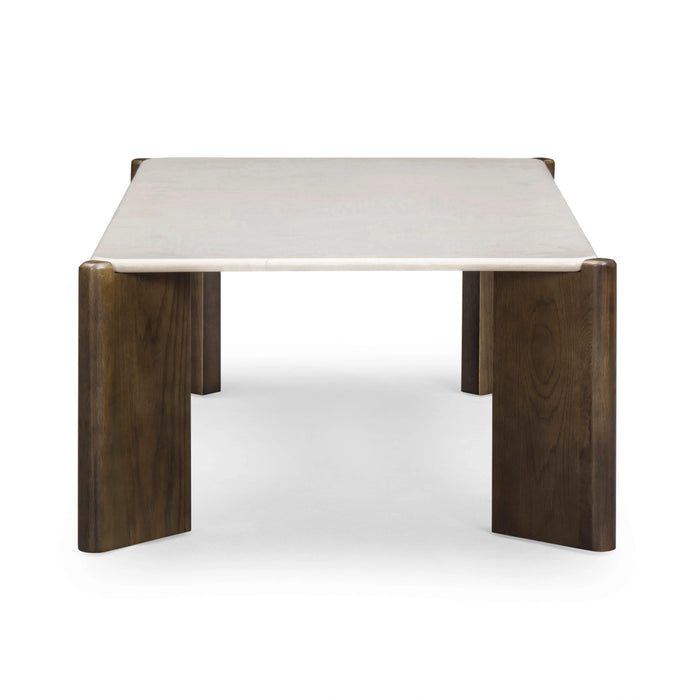 Restis Cream Quartz Square Coffee Table