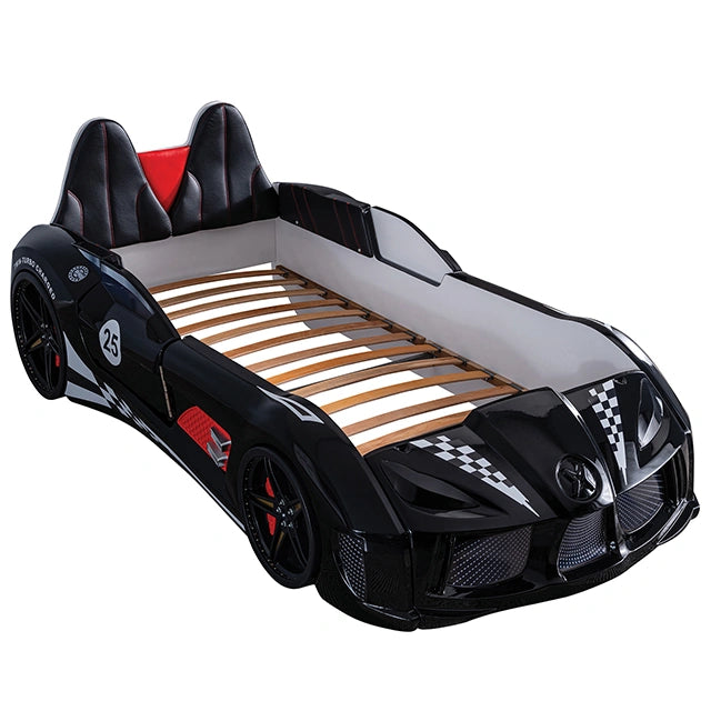 Trackster Bed White, Red,, Black, & Blue - Dream Home Furniture & Mattress (Waite Park, MN)