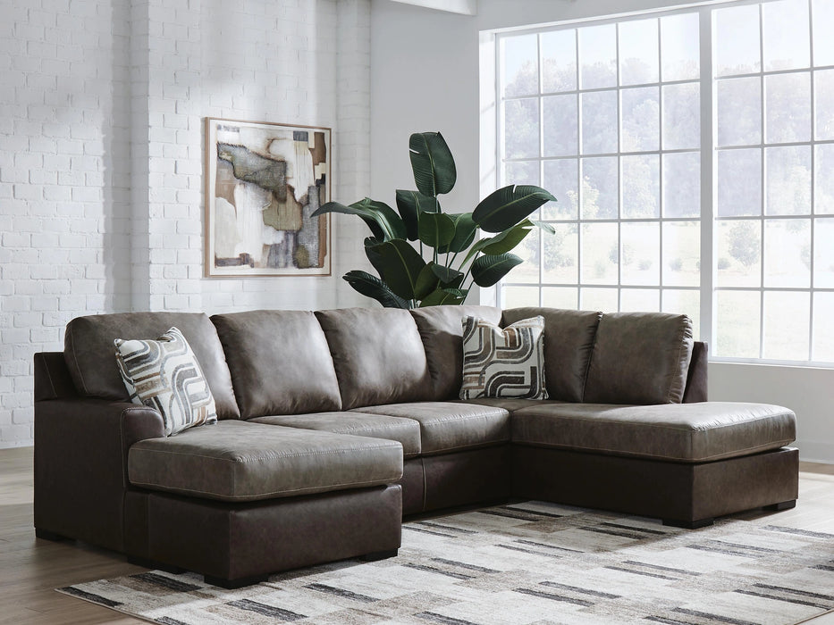 Castille Way Sectional with Chaise - Dream Home Furniture & Mattress (Waite Park, MN)