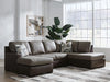 Castille Way Sleeper Sectional with Chaise - Dream Home Furniture & Mattress (Waite Park, MN)