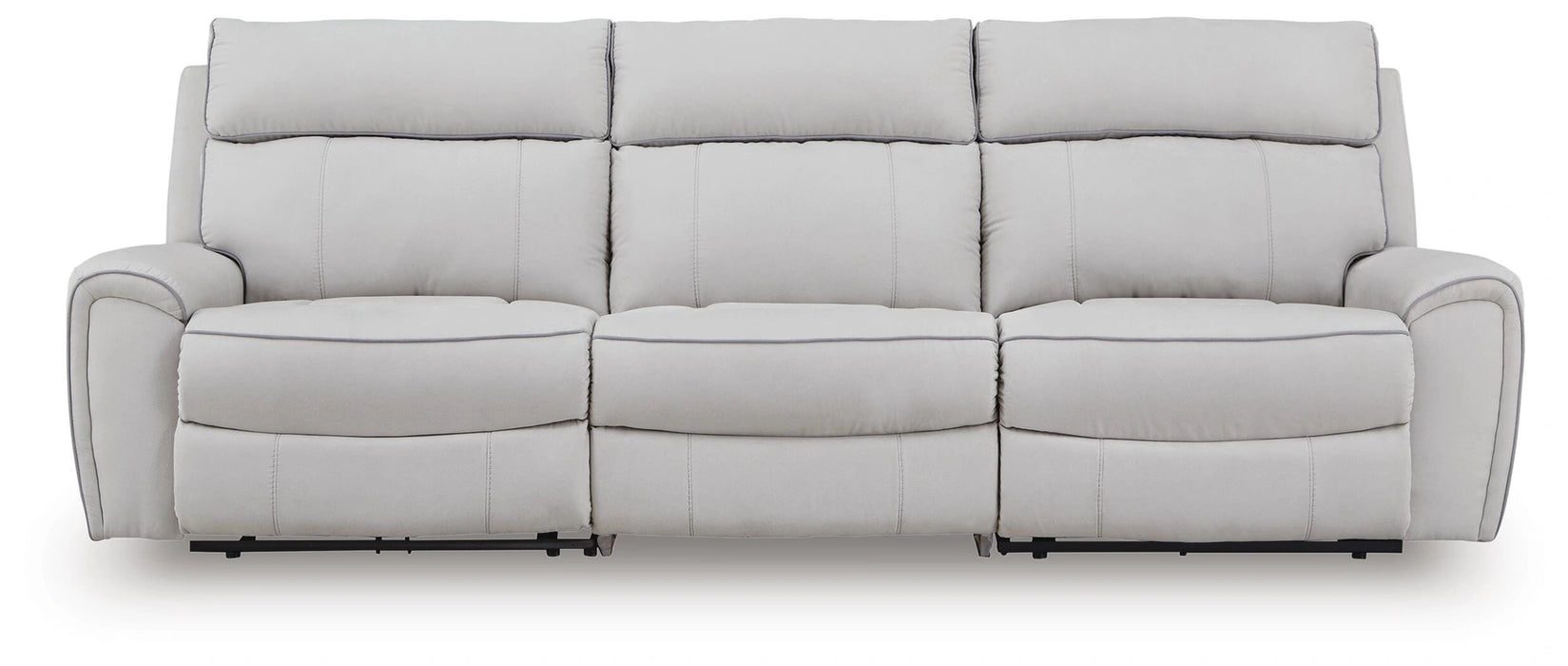 Social Pointe Power Reclining Sectional - Dream Home Furniture & Mattress (Waite Park, MN)