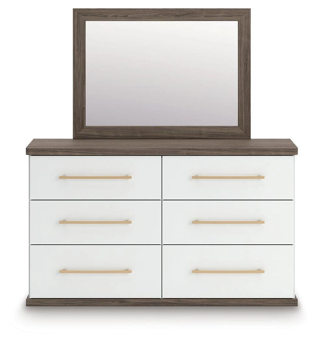 Kendanport Dresser and Mirror - Dream Home Furniture & Mattress (Waite Park, MN)