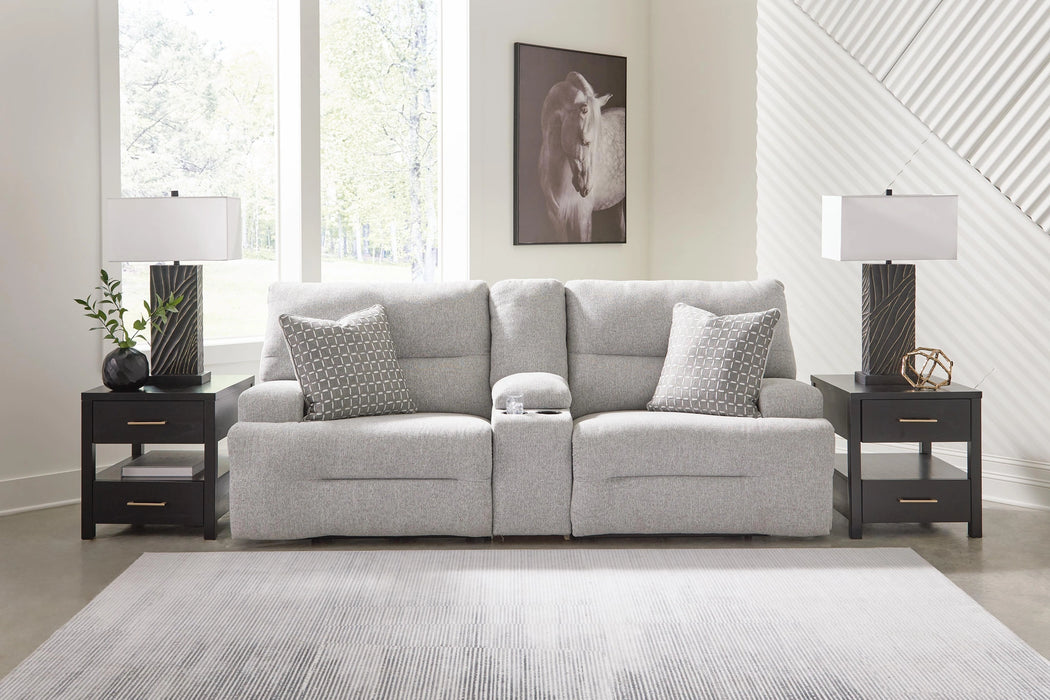 Acklen Place Power Sectional Reclining Sofa with Storage Console - Dream Home Furniture & Mattress (Waite Park, MN)