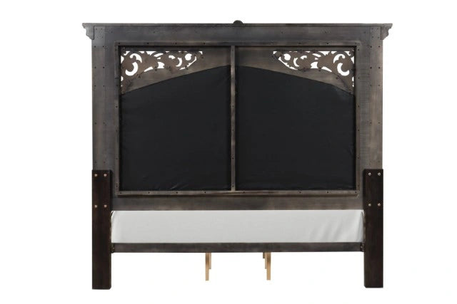 Promenade E.King & Queen Bed Brown & White