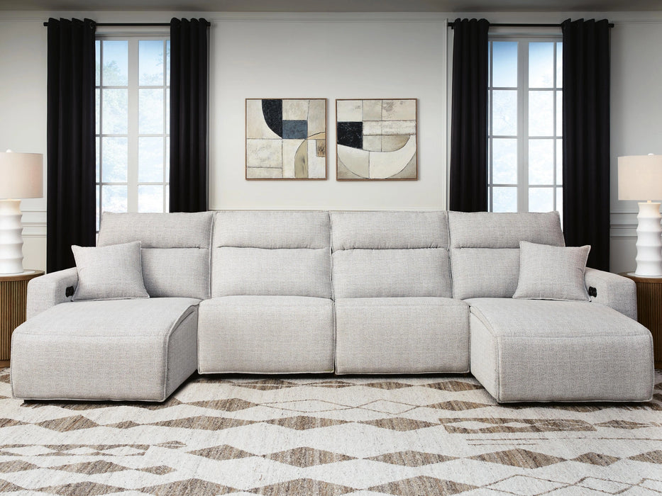 Modmax II Reclining Sectional with Double Chaise - Dream Home Furniture & Mattress (Waite Park, MN)