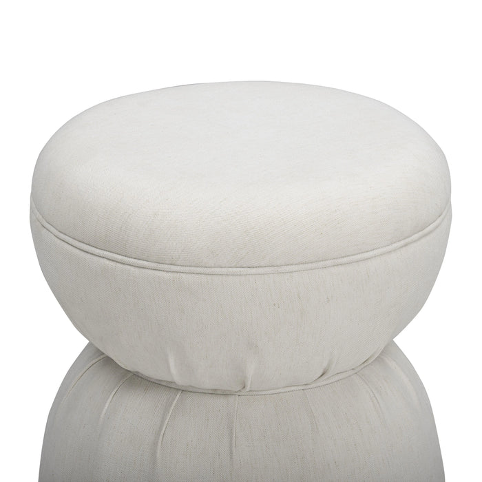 Tomlin Ruched Performance Fabric Game Ottoman