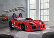 Trackster Bed White, Red,, Black, & Blue - Dream Home Furniture & Mattress (Waite Park, MN)
